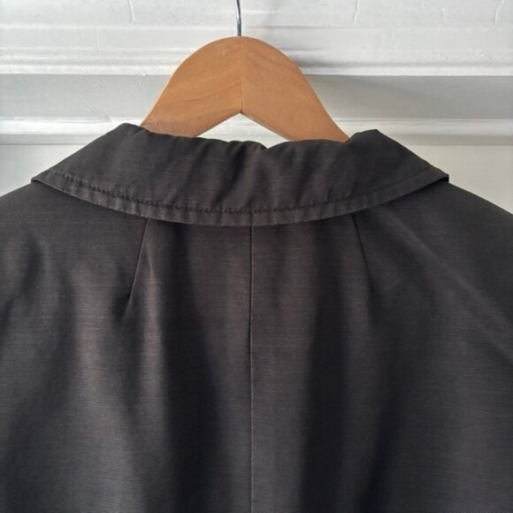 Club Monaco Women's Waxed Cotton Rain Coat Mac Size L - Picture 8 of 14